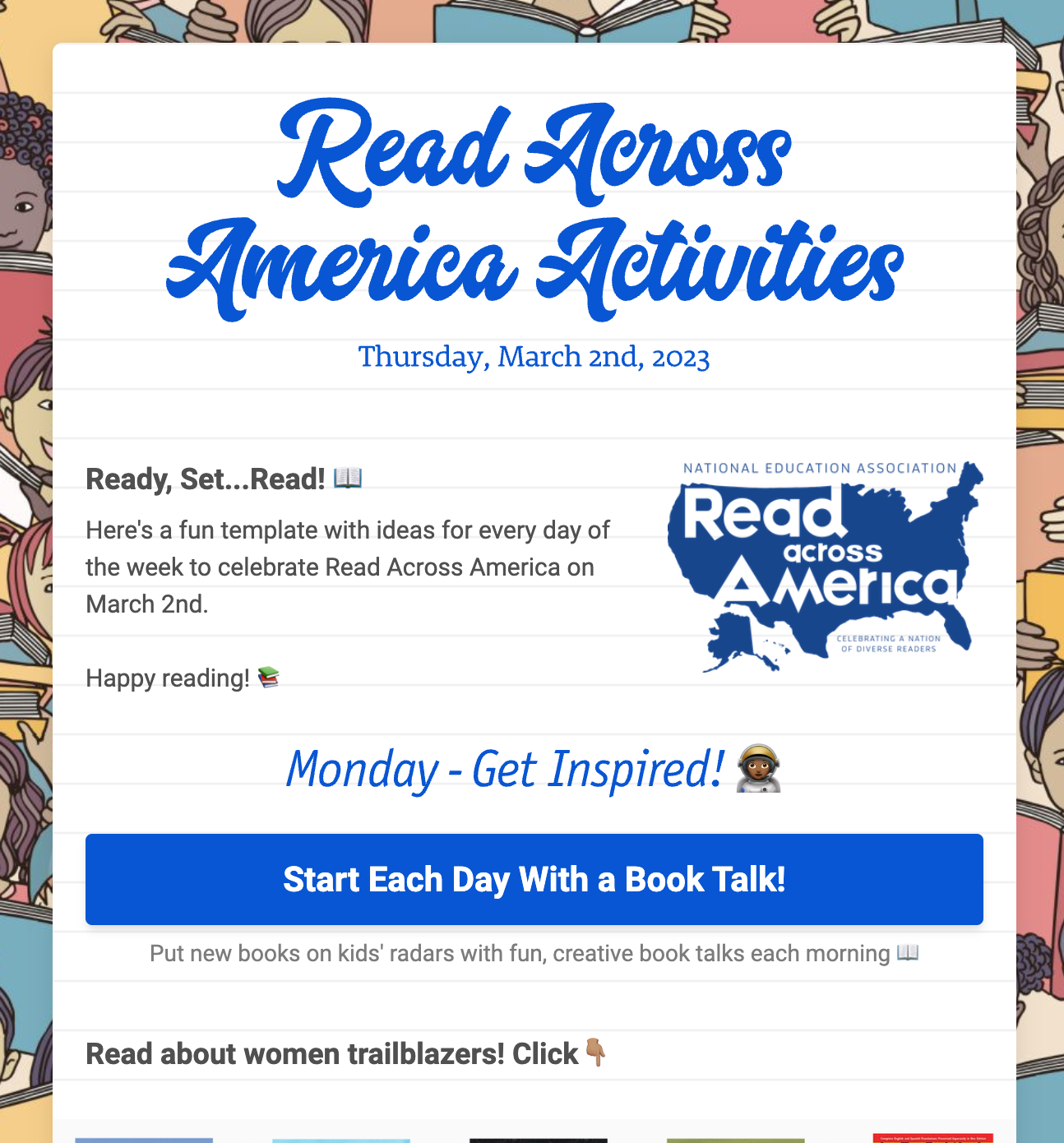 Read across America newsletter template